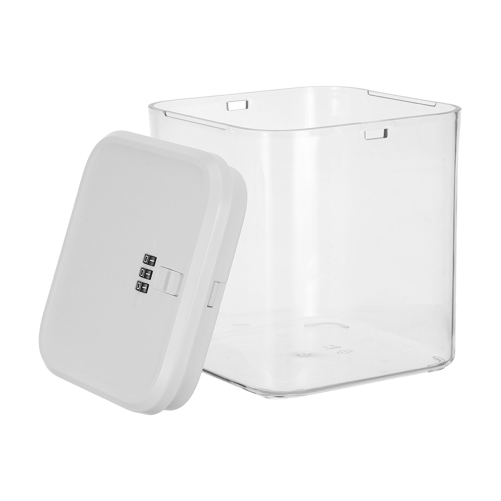 Food Snacks Box - Clear Lock Box Childproof Combination Lock