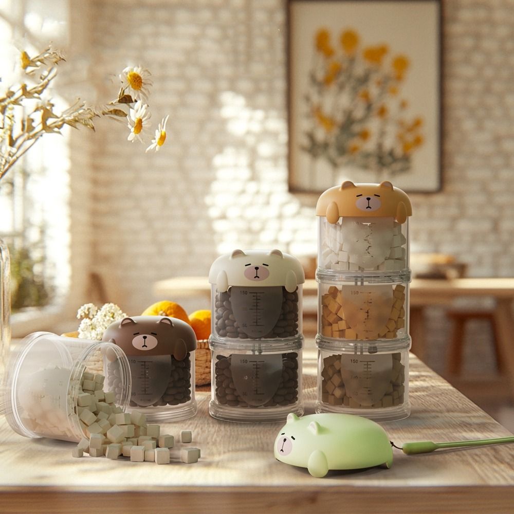 Food Snacks Box - Practical Plastic Multi-Layer Cat Food Box