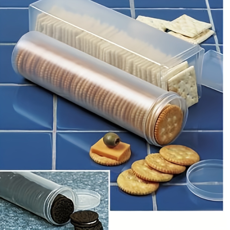 Food Snacks Box - Clear Rectangular Sealed Food Storage Container