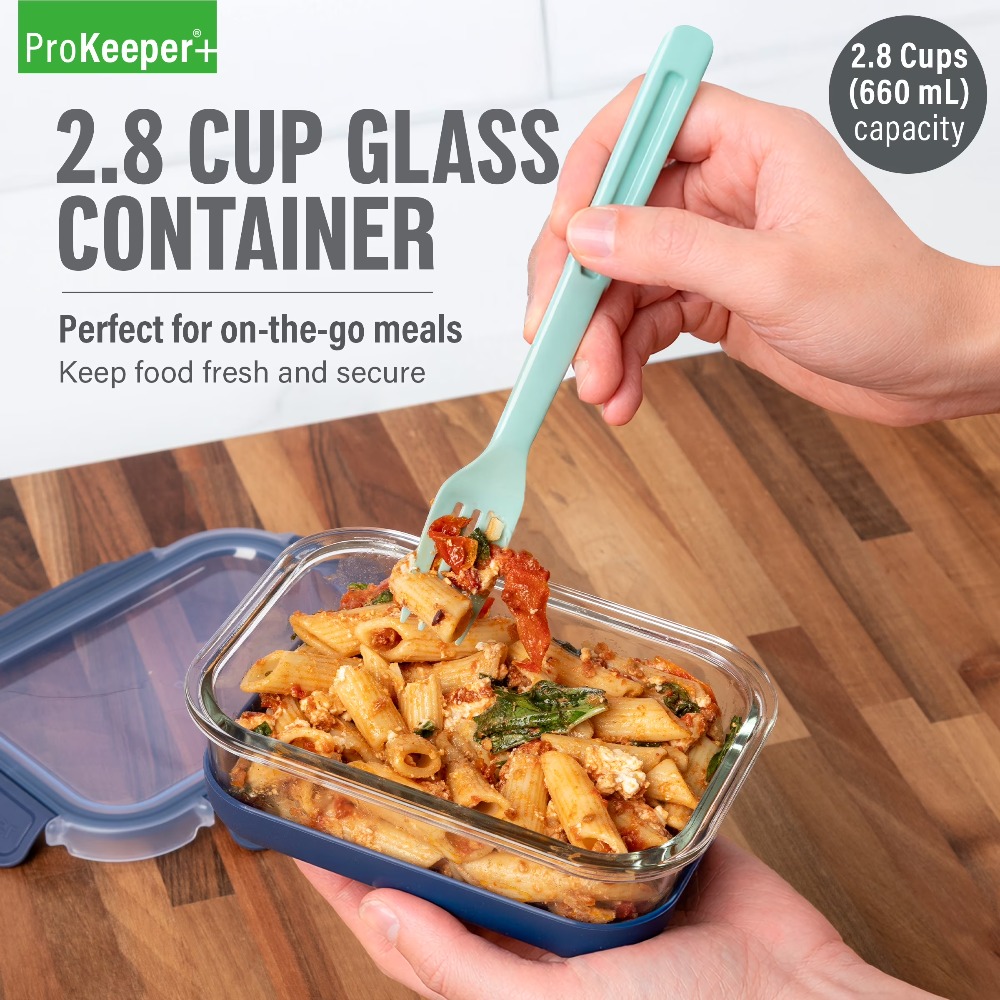 2.8 Cup Glass Food Storage Con - đánh giá và giá Food Snacks Box