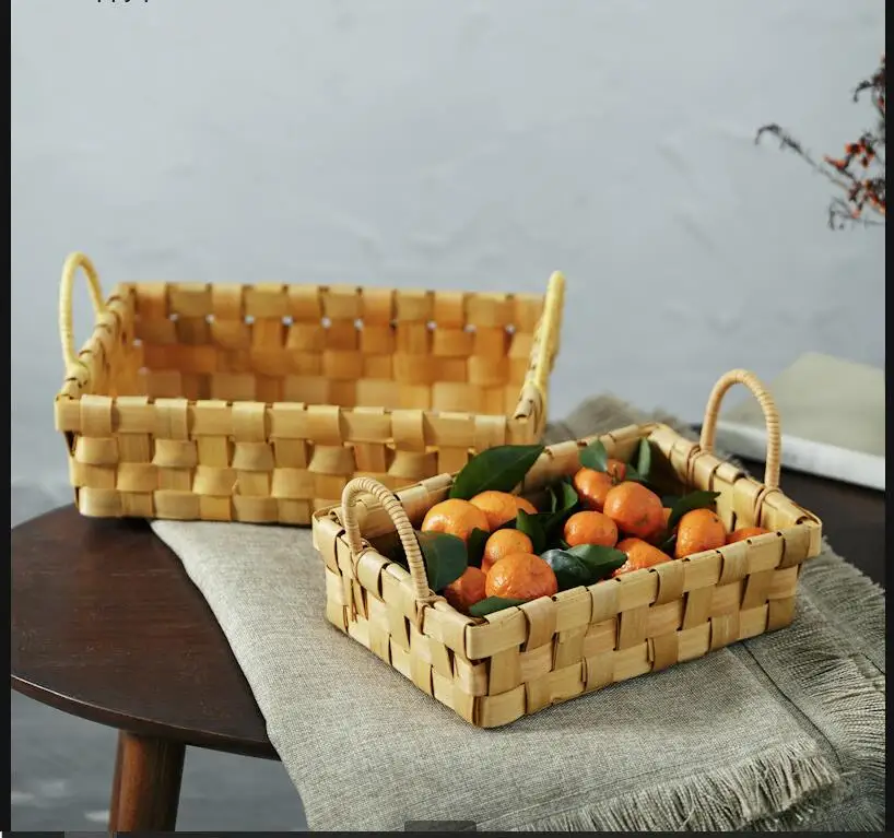 Wooden Woven Storage Basket Re - đánh giá và giá Food Snacks With Fiber