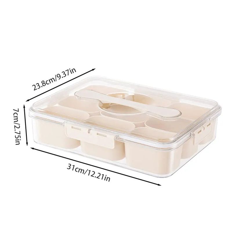 9 Compartments Divided Serving - đánh giá và giá Food Snacks Box