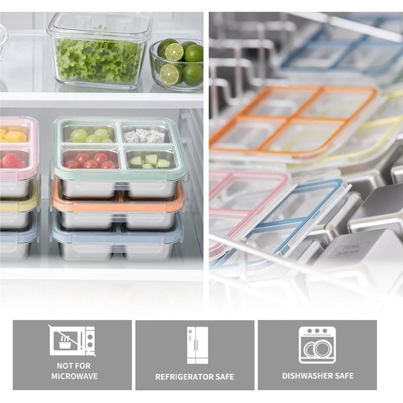 GIGI 4Pack Stainless Steel Sna - đánh giá và giá Food Snacks Box