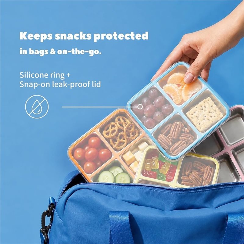 GIGI 4Pack Stainless Steel Sna - đánh giá và giá Food Snacks Box