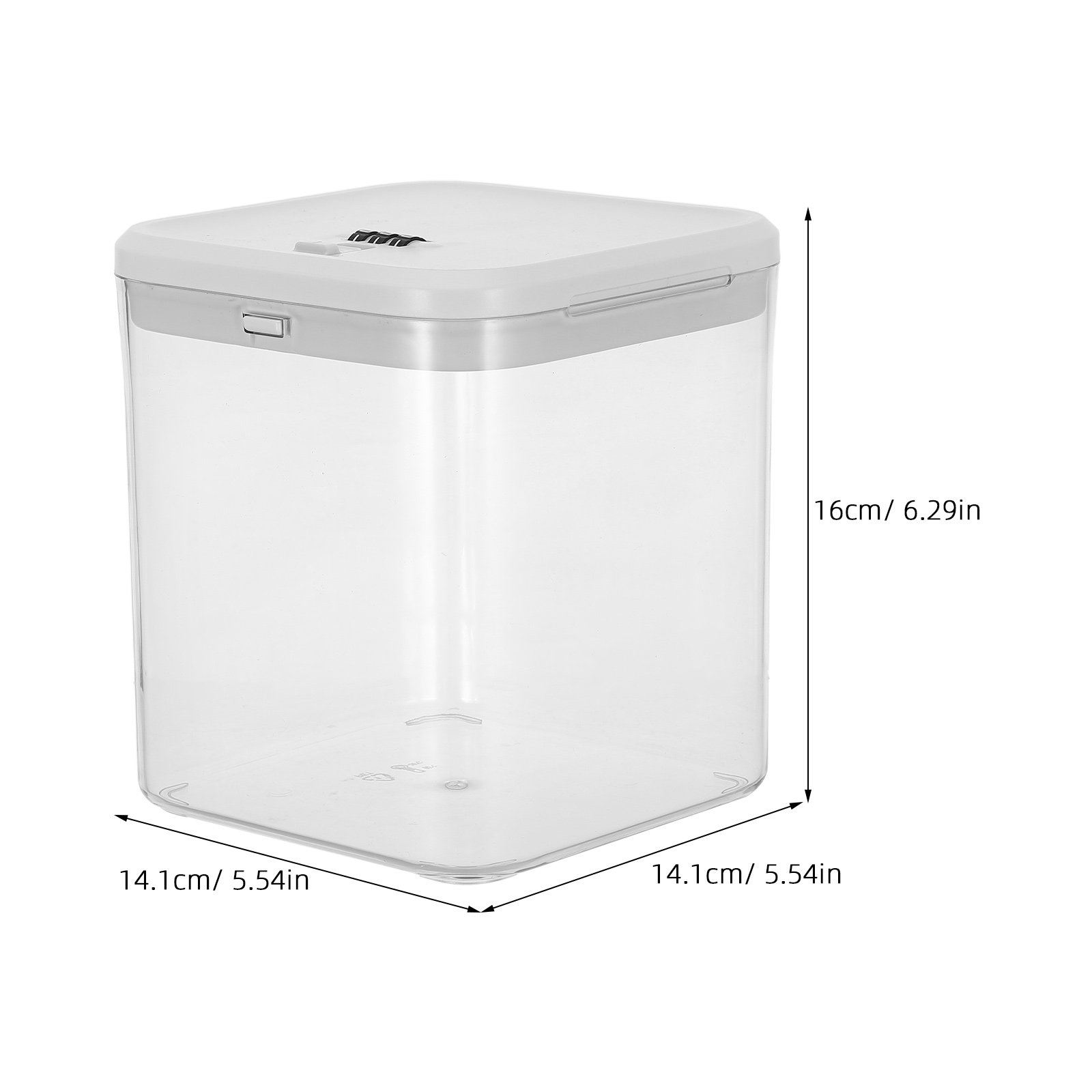 Clear Lock Box Childproof Comb - đánh giá và giá Food Snacks Box