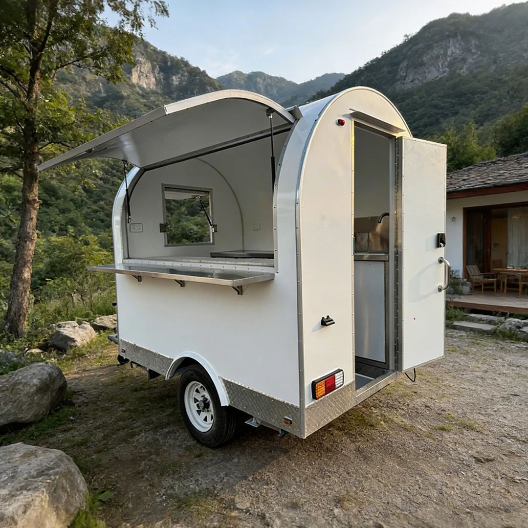 FRP Trailer-Mounted Food Vendi - đánh giá và giá Food Snacks With Fiber