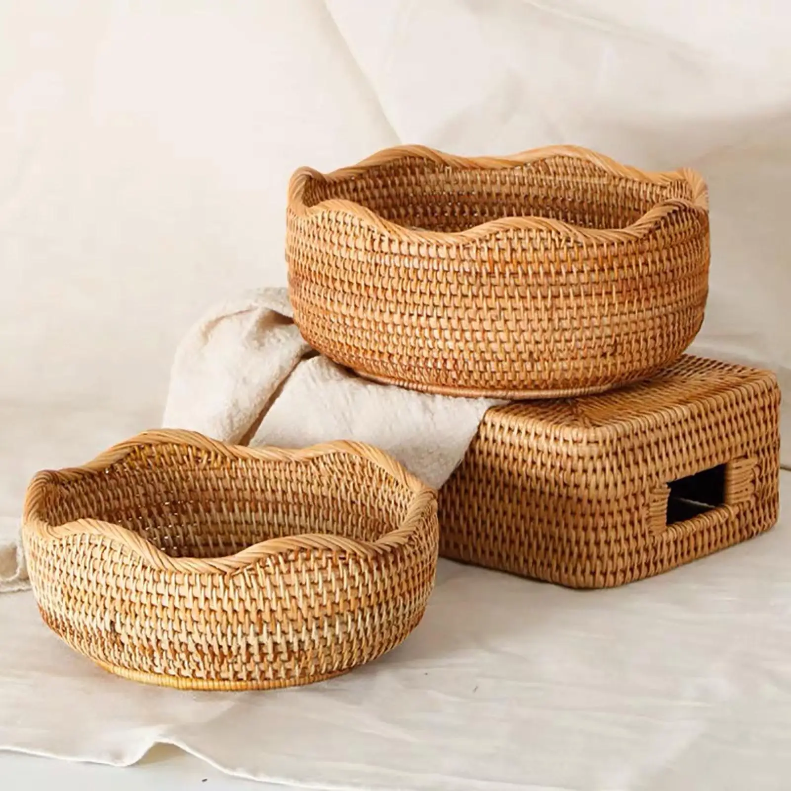 Handmade Rattan Round Food Sto - đánh giá và giá Food Snacks With Fiber