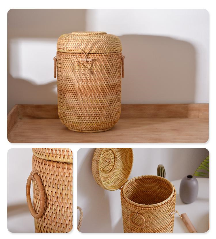 Handwoven Rattan Tea Storage B - đánh giá và giá Food Snacks Box