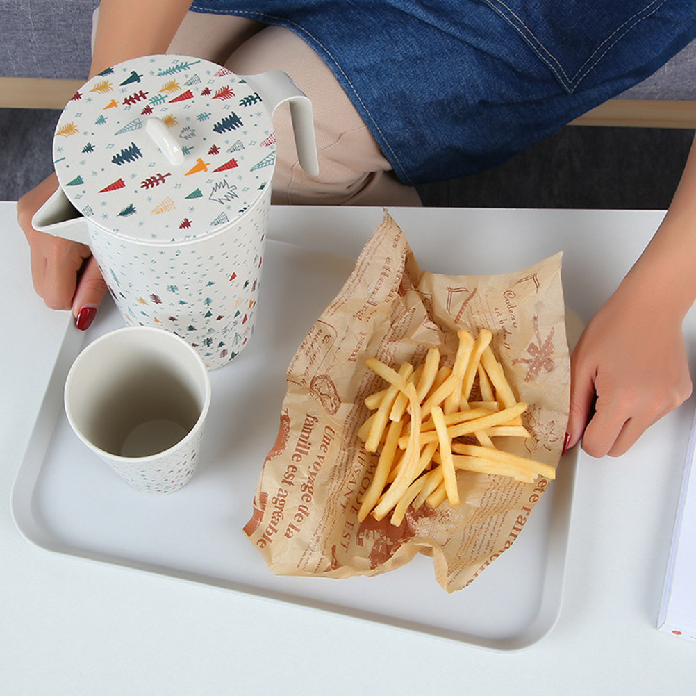 Bamboo Fiber Serving Tray Eco  - đánh giá và giá Food Snacks With Fiber