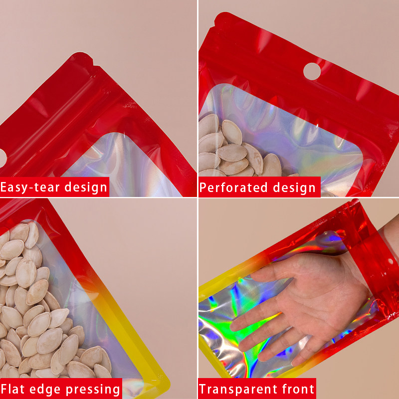 Holographic Color Square Zippe - đánh giá và giá Snacks Food In Us