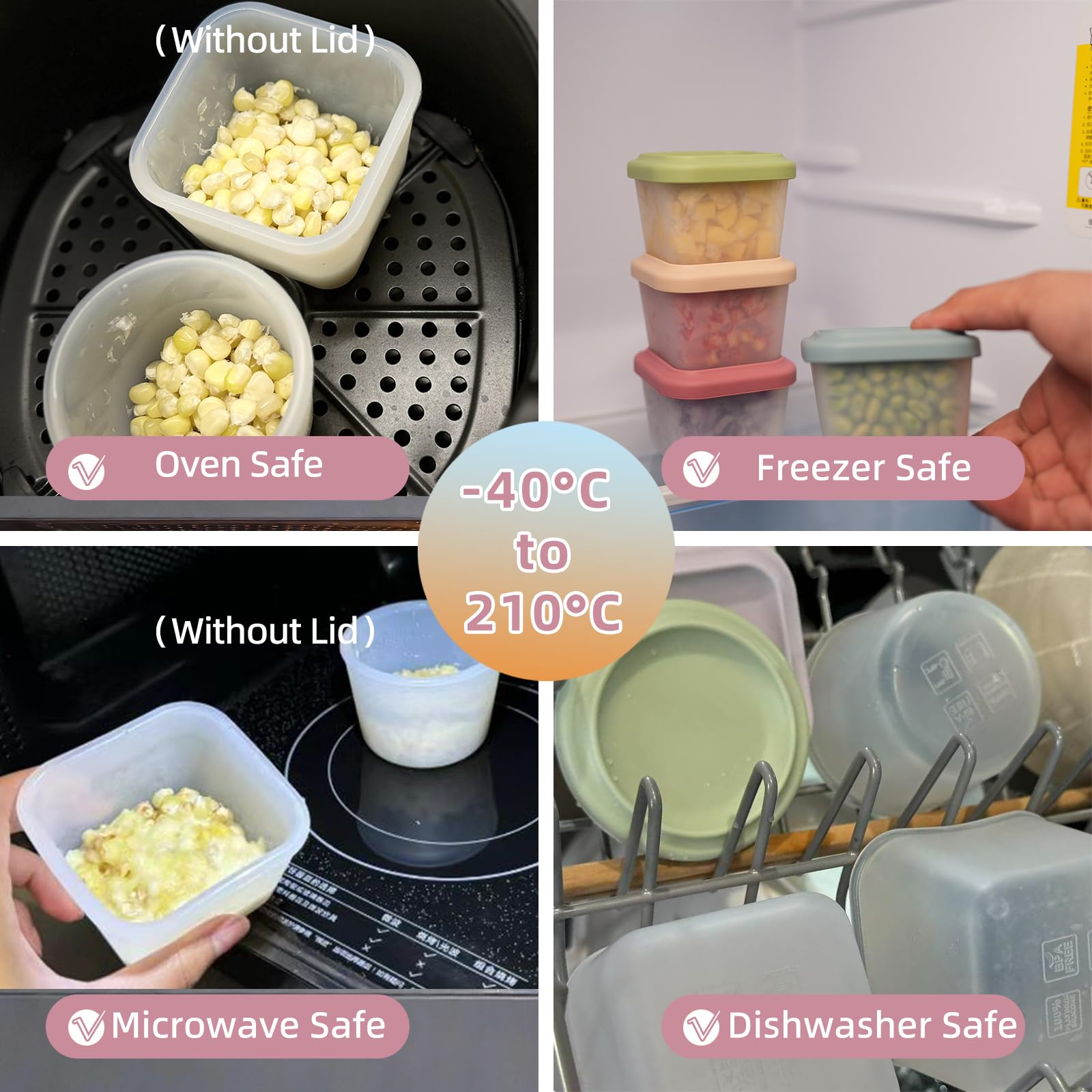 Food Grade Silicone Baby Food  - đánh giá và giá Food Snacks Box